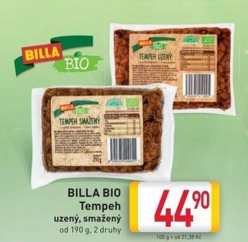 Tempeh uzený Naše Bio Billa