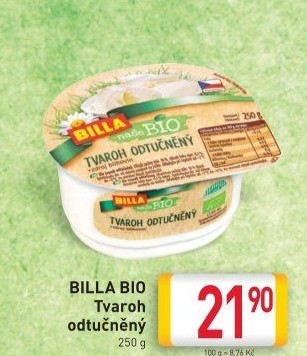 Tvaroh odtučněný Naše Bio Billa