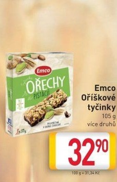 Tyčinka s ořechy Emco