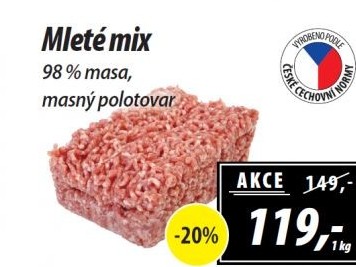Mleté maso mix