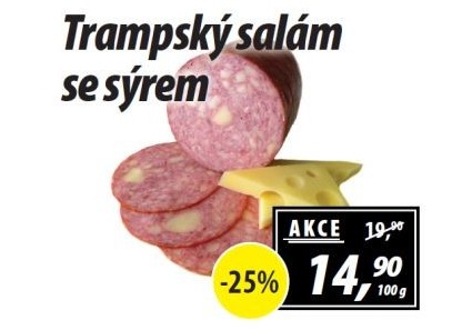 Salám trampský se sýrem