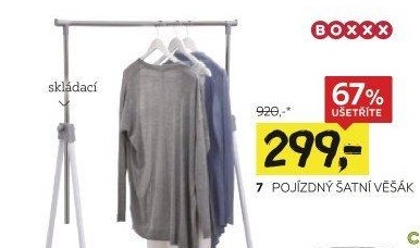 POJÍZDNÝ ŠATNÍ STOJAN