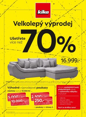 akční leták Kika nábytek 5.7.2021-18.7.2021