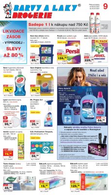 akční leták Barvy a laky drogerie 6.7.2021-25.7.2021