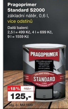 Barva na kov Standard Pragoprimer