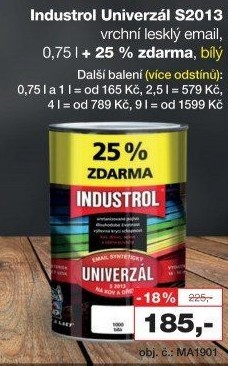 Nátěr na kov a dřevo Univerzál lesk Industrol