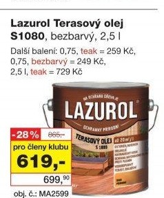 Terasový olej Lazurol