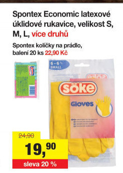 Rukavice Spontex