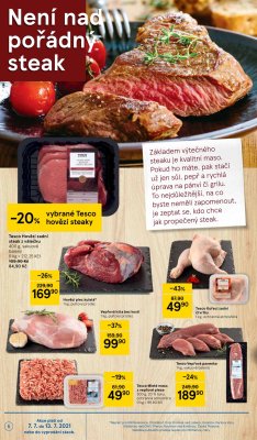 akční leták Tesco 7.7.2021-13.7.2021