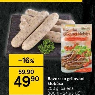 Bavorská grilovací klobása Ponnath