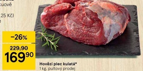 Hovězí plec kulatá - falešná svíčková
