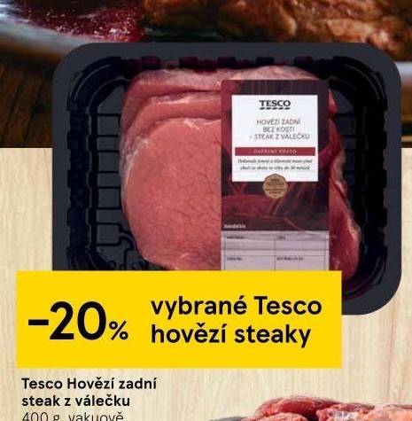 Hovězí zadní steak z válečku Tesco