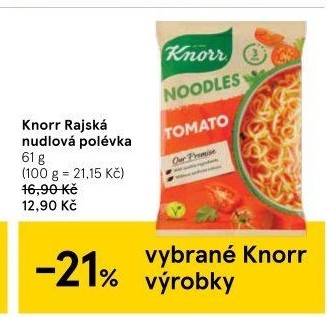 Instantní polévky nudlové Noodles Knorr