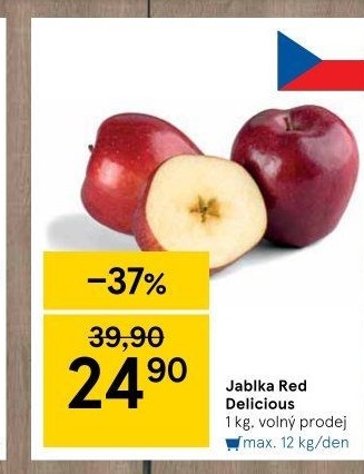 Jablka Red Delicious
