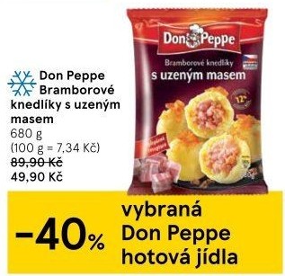 Knedlíky bramborové s uzeným masem mražené Don Peppe