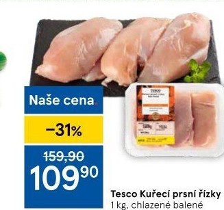 Kuřecí prsní řízky Tesco
