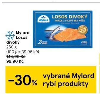 Losos divoký filety mražený Mylord