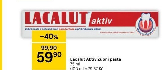 Pasta na zuby Aktiv Lacalut