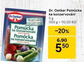 Pomůcka ke konzervování Dr. Oetker