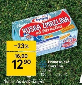 Ruská zmrzlina Prima