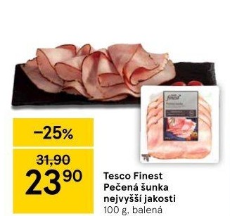 Šunka pečená nejvyšší jakosti Tesco Finest