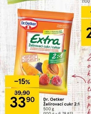 Želírovací cukr Extra Dr. Oetker