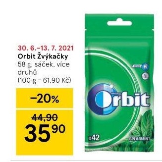 Žvýkačky Orbit