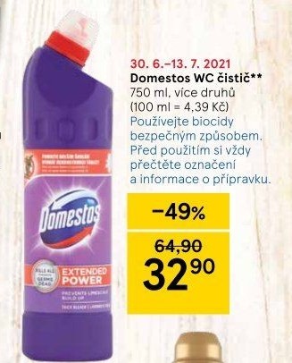 Čistič WC gelový Domestos
