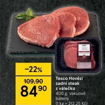 Hovězí zadní steak z válečku Tesco