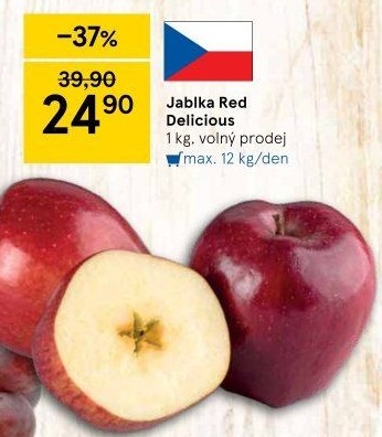 Jablka Red Delicious