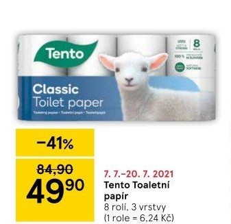 Toaletní papír 3vrstvý Tento