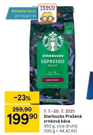Zrnkové kávy Starbucks