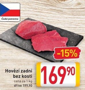Hovězí zadní bez kosti