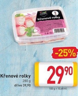 Křenové rolky Gastro