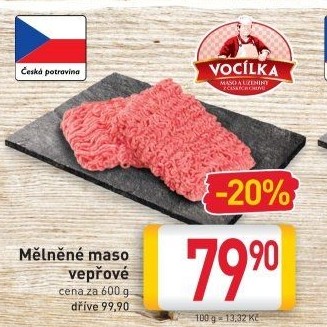 Maso mleté vepřové Vocílka