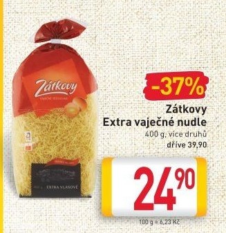 Polévkové nudle Zátkovy