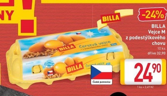 Vejce z podestýlky M Billa