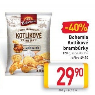 Brambůrky kotlíkové Bohemia Chips