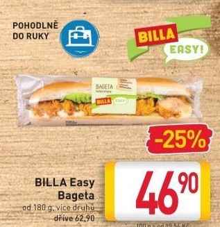 Obložená bageta Easy Billa
