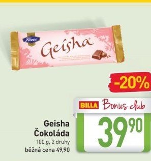 Čokoláda Geisha