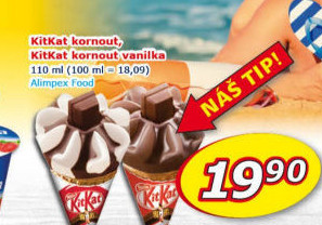 Nanuk kornout Kit Kat Nestlé