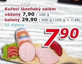 Kuřecí lázeňský salám DZ Klatovy