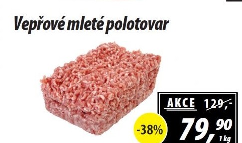 Maso mleté vepřové