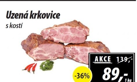 Uzená krkovice s kostí