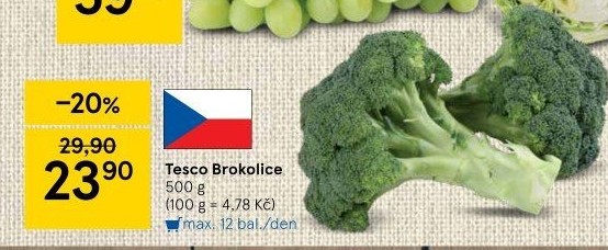 Brokolice Tesco