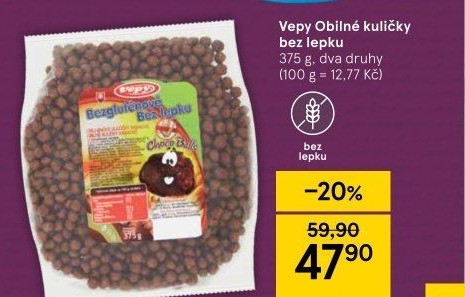 Cereálie kuličky bez lepku Vepy