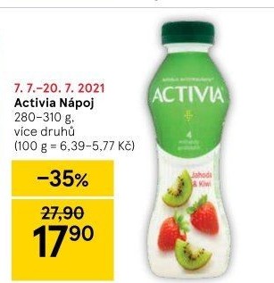 Jogurtový nápoj Activia Danone