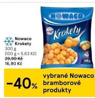 Krokety mražené Nowaco