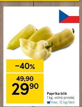 Paprika bílá