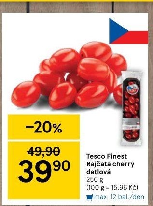 Rajčata cherry Tesco Finest